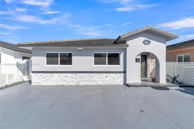 a big room with windows