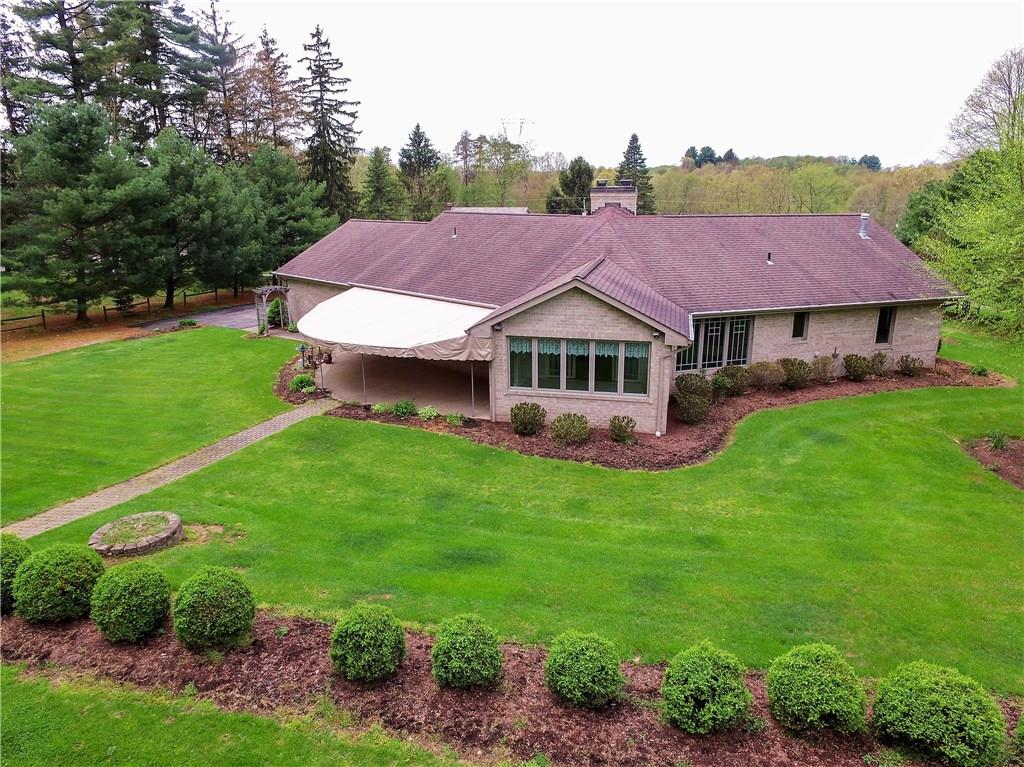 160 Robinson Run Road Butler, PA 16002 - Photo 20 of 25 Drone View of Rear of Home