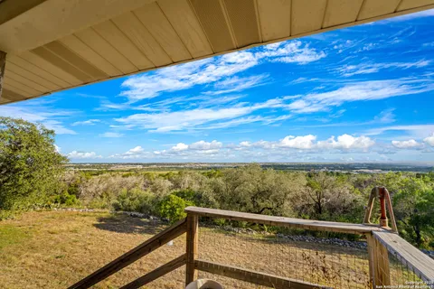 a view of ocean from a balcony