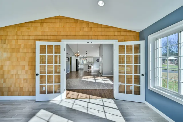 a house view with a outdoor space