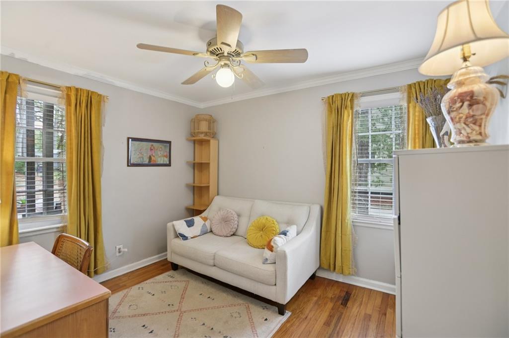 3224 Kensington Road Avondale Estates, GA 30002 - Photo 27 of 59 a living room with furniture and wooden floor