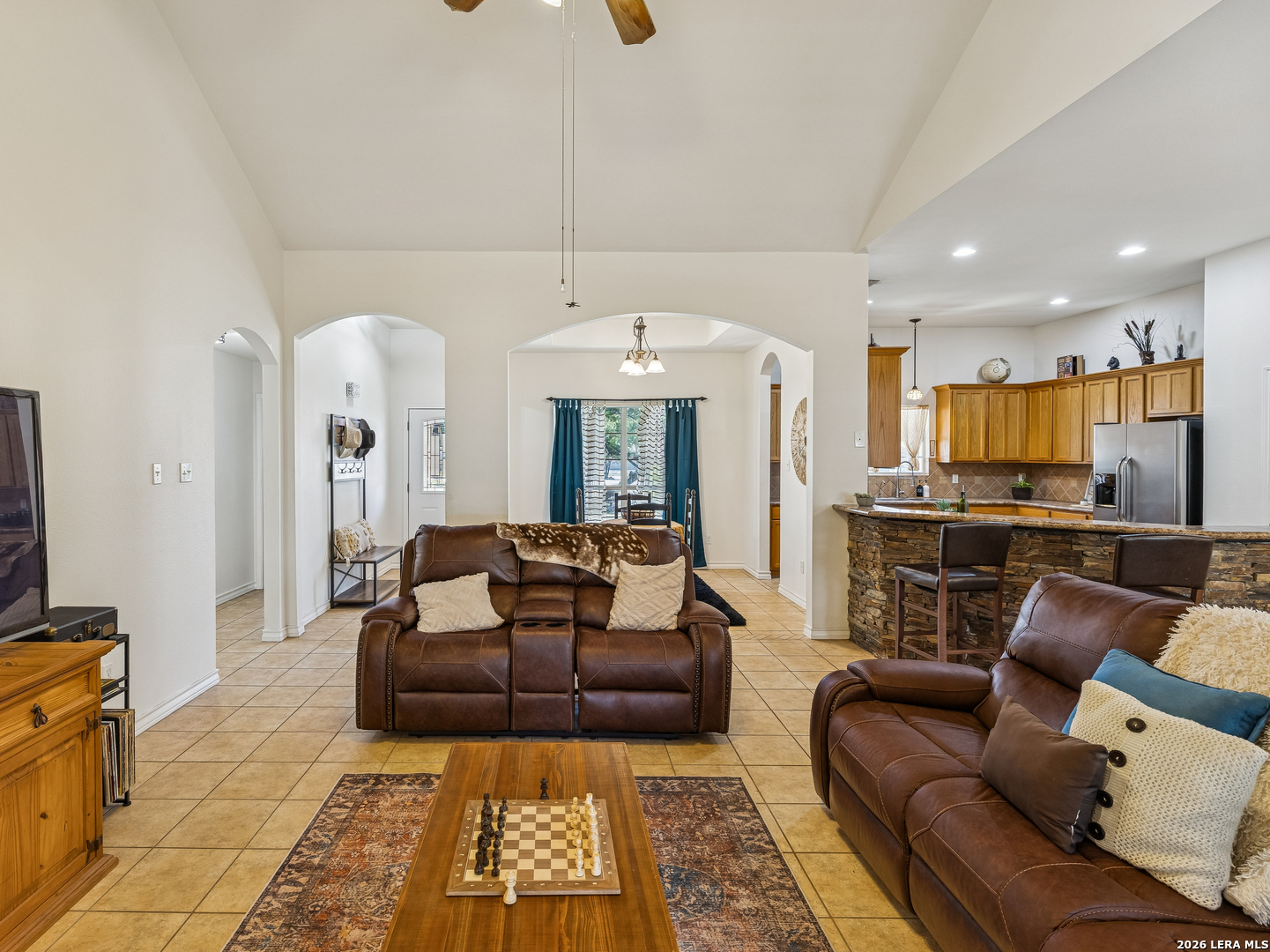604 Guadalupe Drive Spring Branch, TX 78070 - Photo 12 of 54 a living room with furniture and kitchen view
