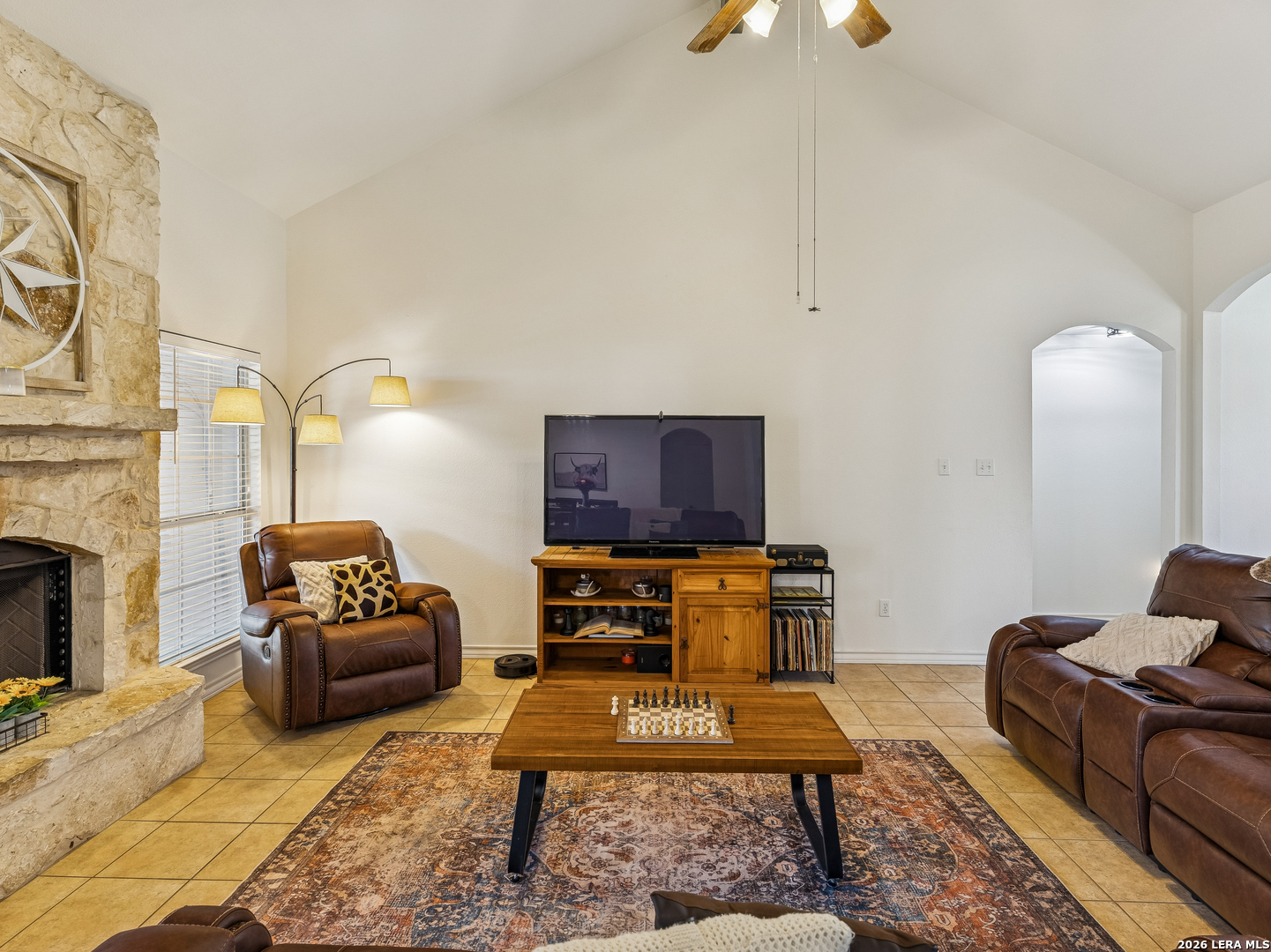 604 Guadalupe Drive Spring Branch, TX 78070 - Photo 14 of 54 a living room with furniture and a fireplace
