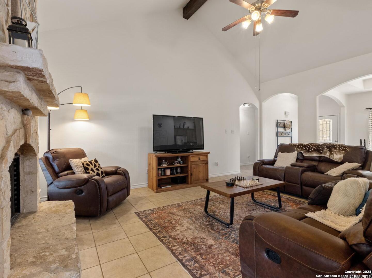 604 Guadalupe Drive Spring Branch, TX 78070 - Photo 8 of 41 a living room with furniture and a flat screen tv