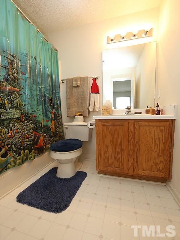 4205 Toccopola Street Raleigh, NC 27604 - Photo 19 of 24 a bathroom with a toilet sink and mirror