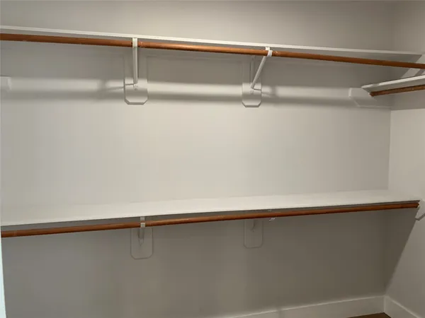 a close view of closet