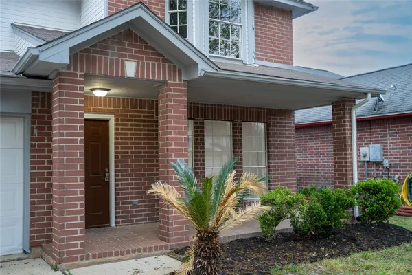 a front view of a house