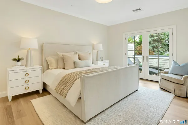 a room with a bed and a couch