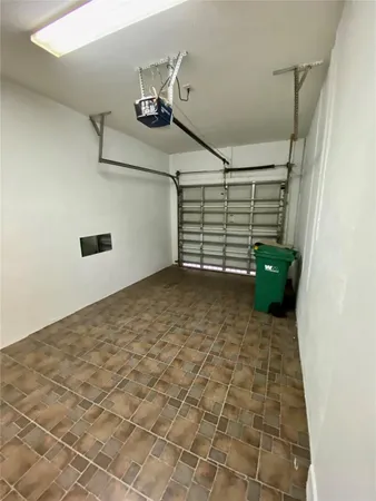 a view of a garage