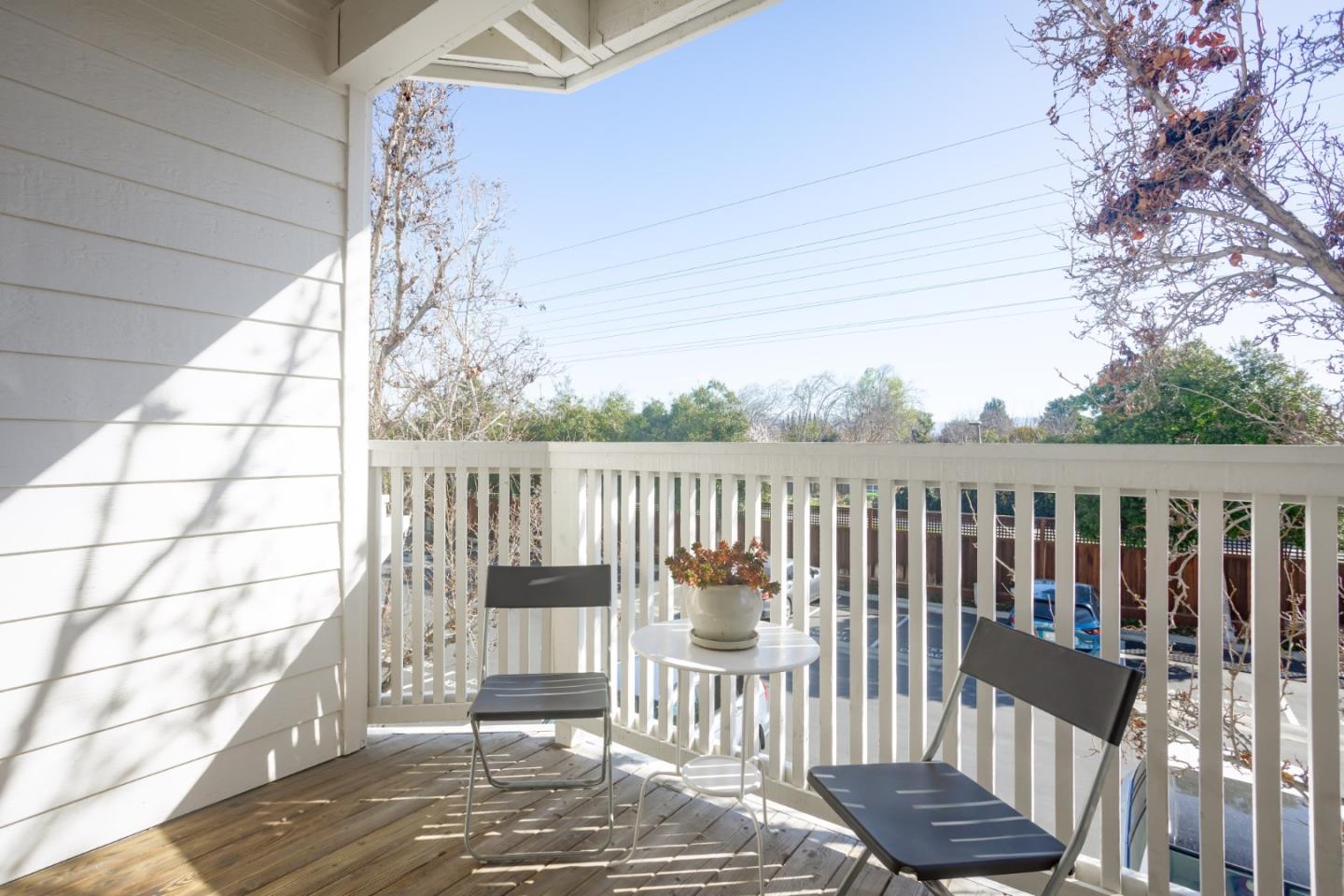 614 Arcadia Terrace, Unit 206 Sunnyvale, CA 94085 - Photo 18 of 21 a view of deck with wooden floor and outdoor seating