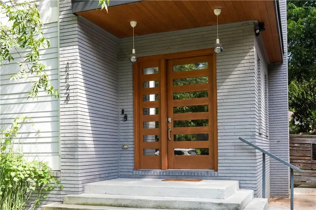 a view of front door
