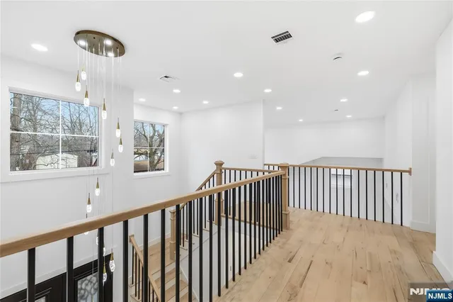 a view of hallway with a window