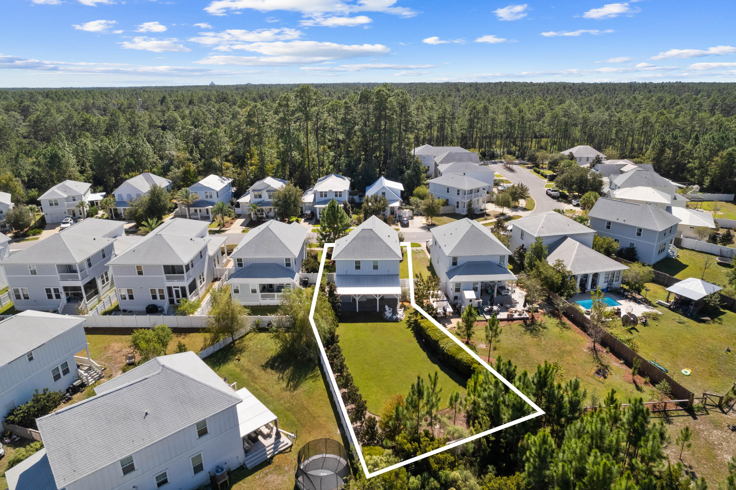 83 Montclair Avenue Santa Rosa Beach, FL 32459 - Photo 1 of 34 Aerial Lot Outline