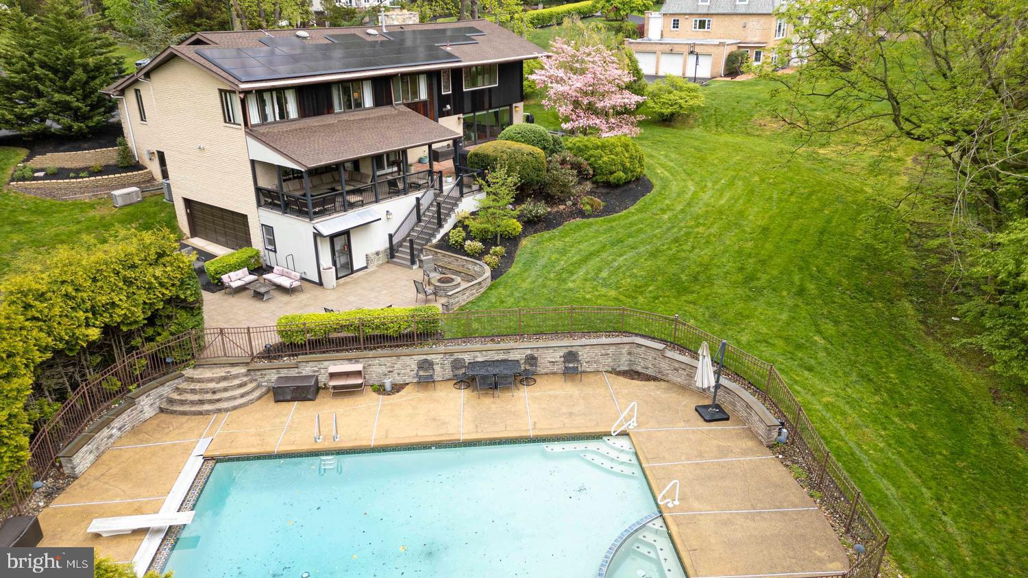 1074 Pheasant Road Rydal, PA 19046 - Photo 49 of 51 Back of the house (Drone image)