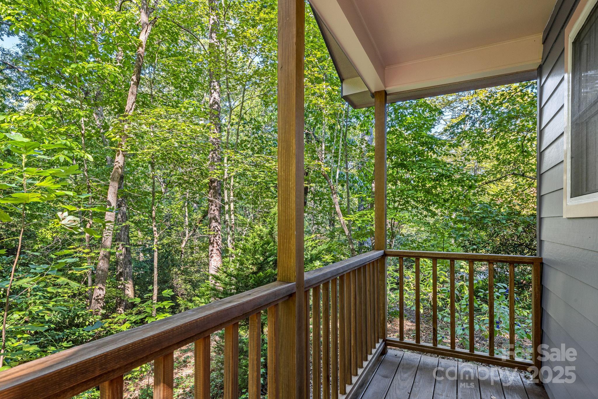 750 Braewick Road Tryon, NC 28782 - Photo 32 of 43 a view of a garden from a balcony
