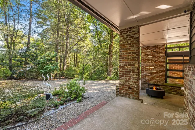 a view of an front door