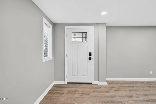 a view of an empty room