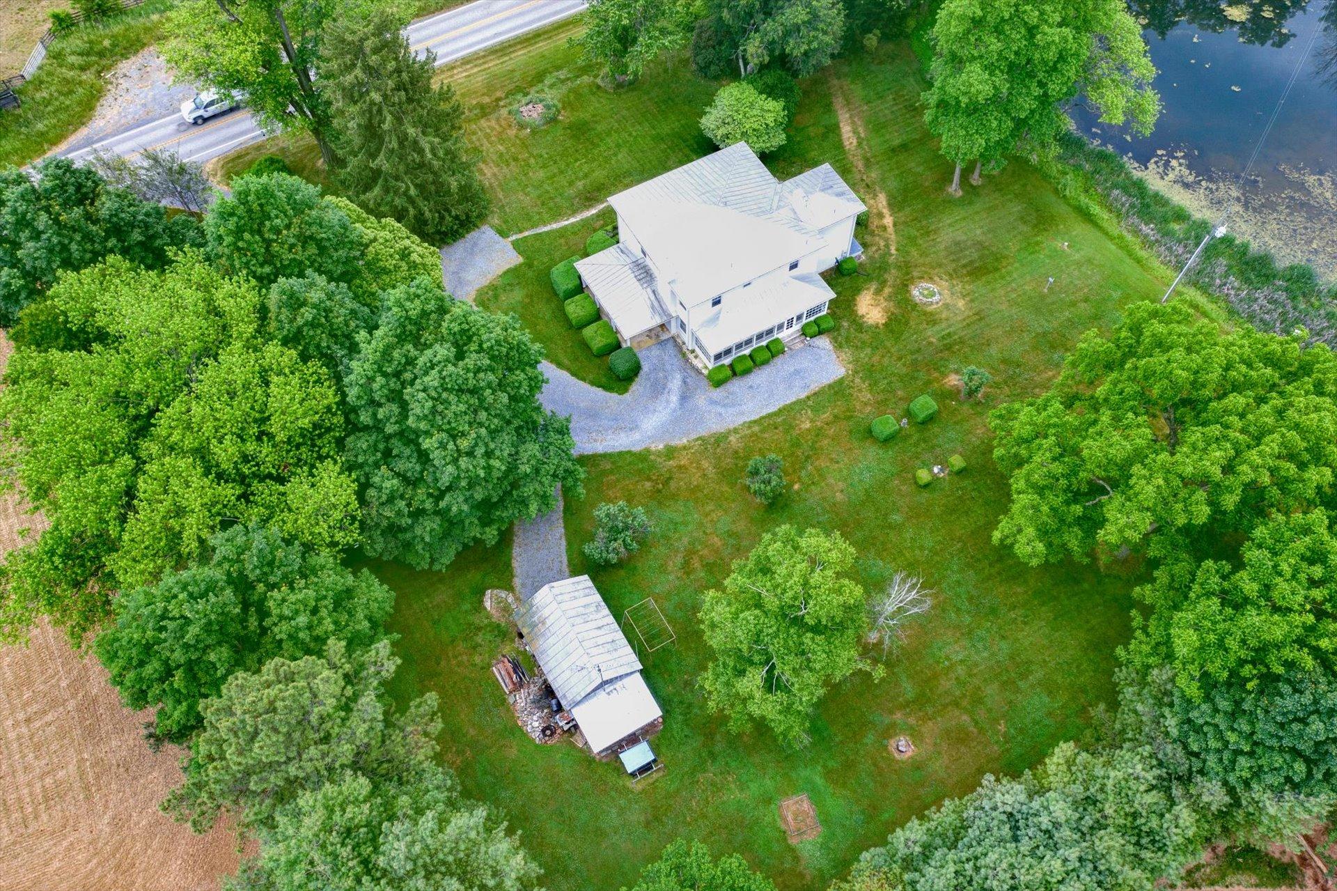 2501 Middlebrook Road Staunton, VA 24401 - Photo 44 of 50 an aerial view of a house with a yard