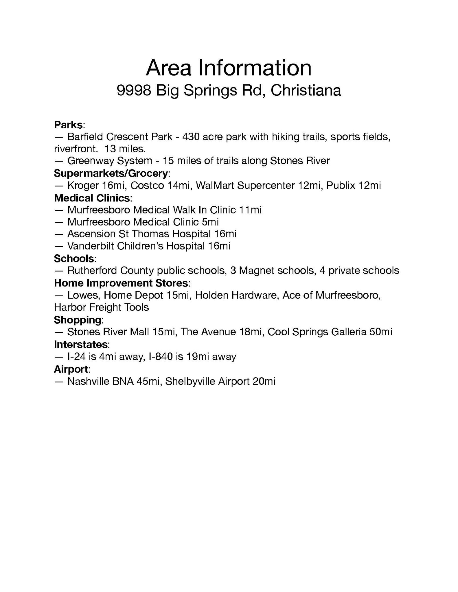 9998 Big Springs Road Christiana, TN 37037 - Photo 35 of 38 Gallery Image 35