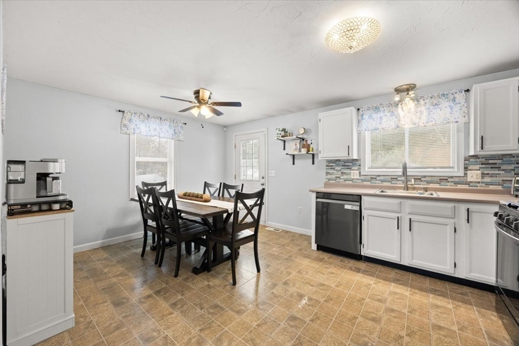 143 Morrison Road East Taunton, MA 02718 - Photo 8 of 31 a view of a dining room kitchen and a window