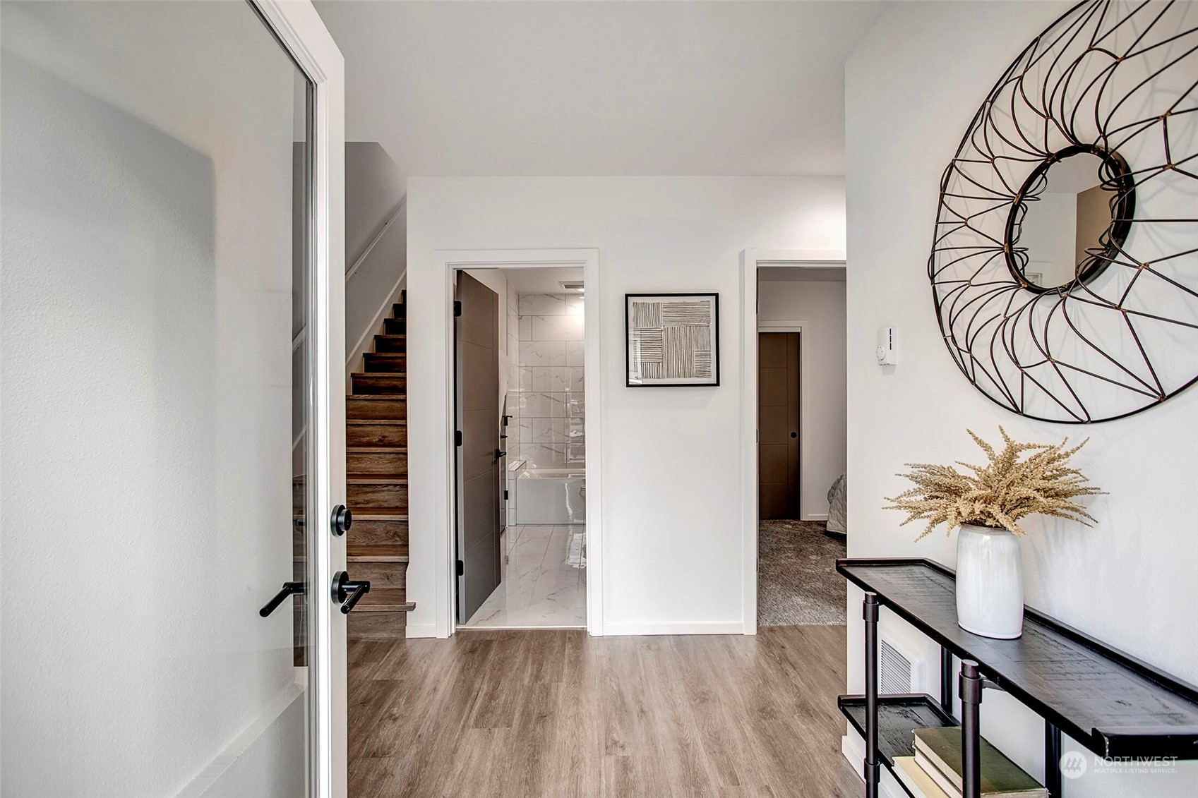 4020 Midvale Avenue North Seattle, WA 98103 - Photo 2 of 28 a view of entryway with wooden floor
