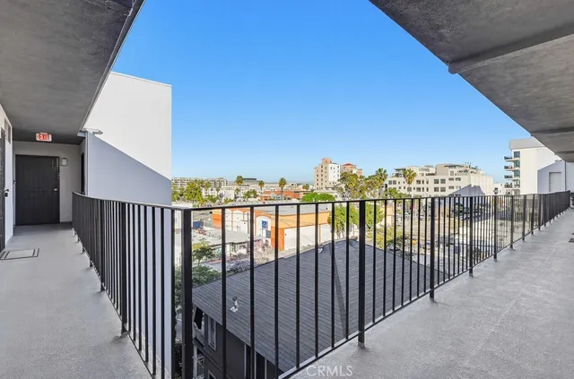 a view of city from balcony