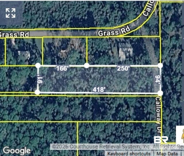 6450 Grass Road Fairhope, AL 36532 - Photo 1 of 5 Map / location featuring property boundaries highlighted