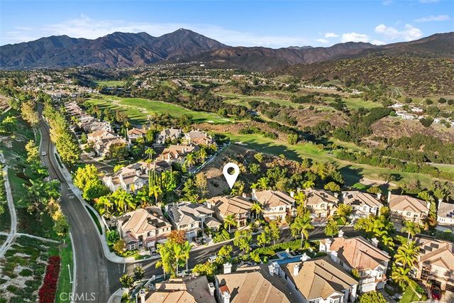 a view of city and mountain