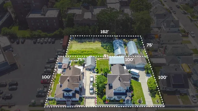 an aerial view of swimming pool