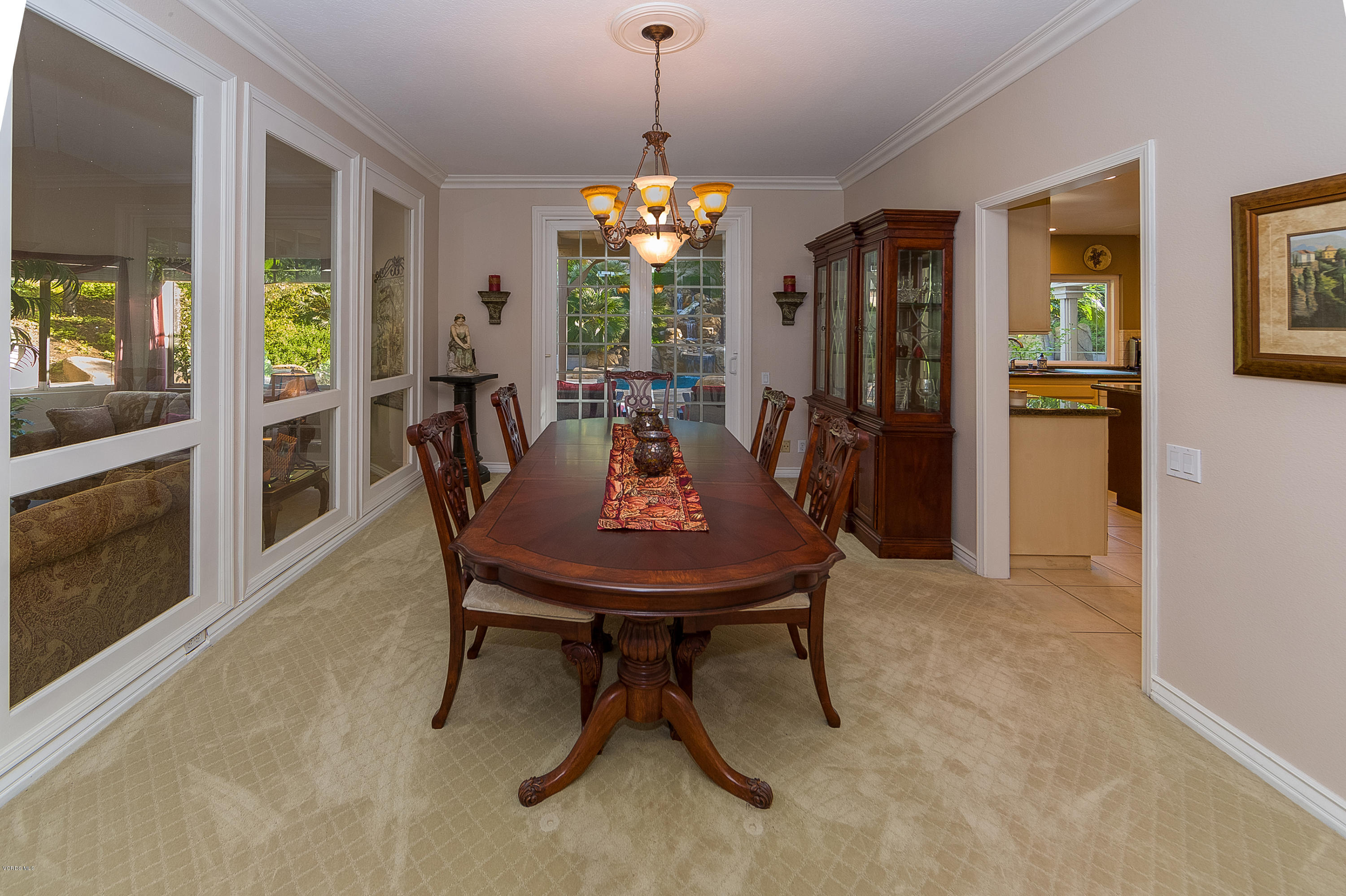 11618 Chestnut Ridge Street Moorpark, CA 93021 - Photo 8 of 33 a view of a dining room with furniture window and outside view