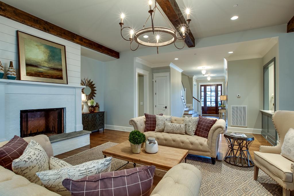1205 Echo Lane Franklin, TN 37069 - Photo 13 of 29 a living room with furniture and a fireplace