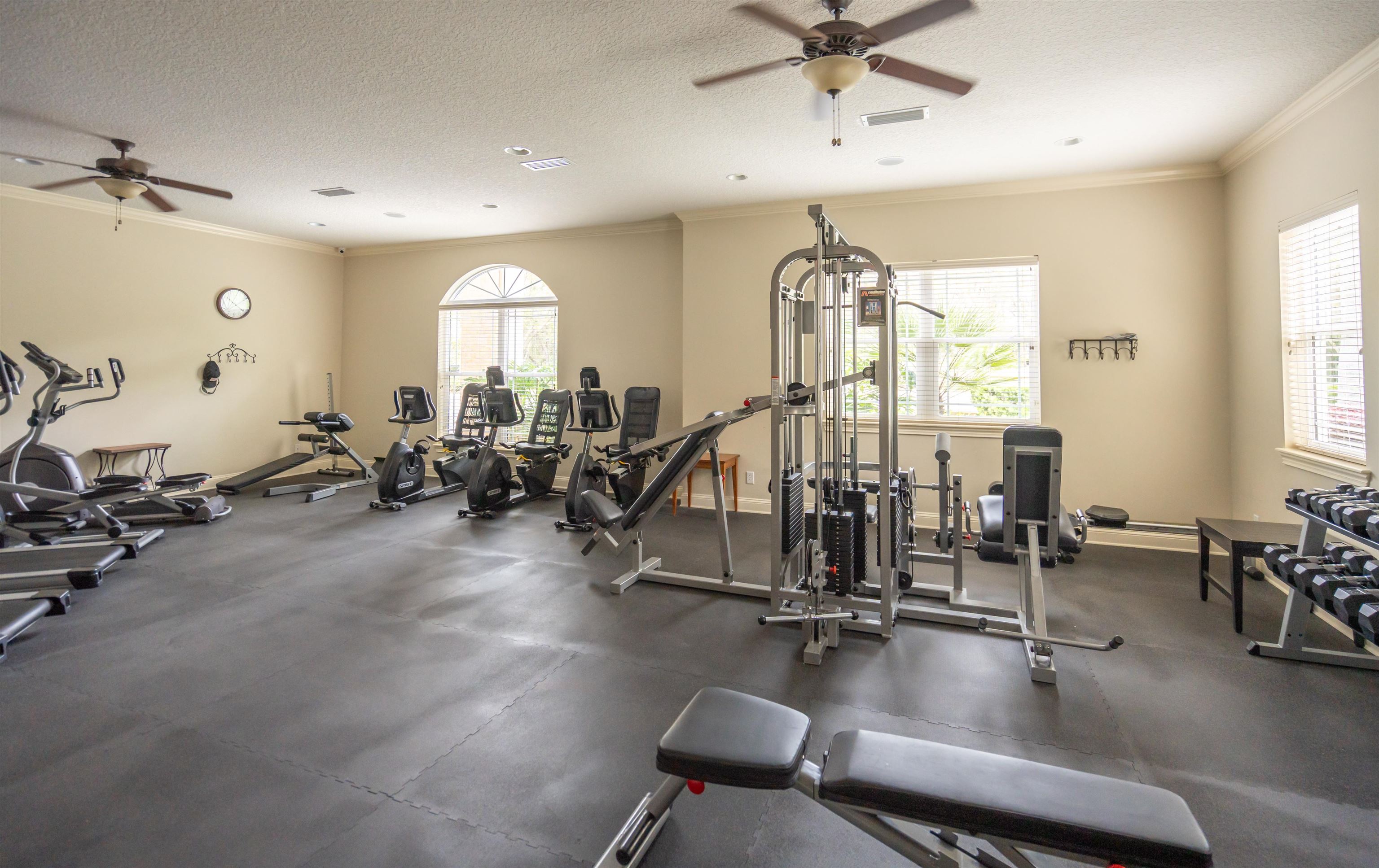 148 Timoga Trail St. Augustine, FL 32084 - Photo 42 of 46 a view of a room with gym equipment