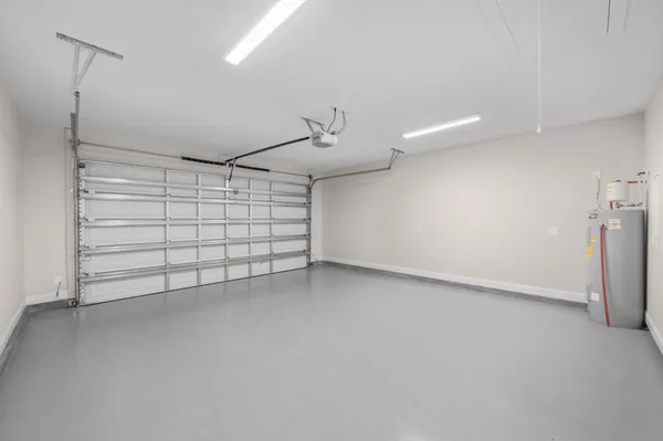 a view of a garage