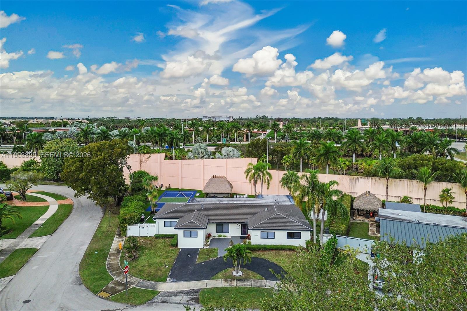 10870 Southwest 106th Avenue Miami, FL 33176 - Photo 46 of 48 an aerial view of a house with a garden