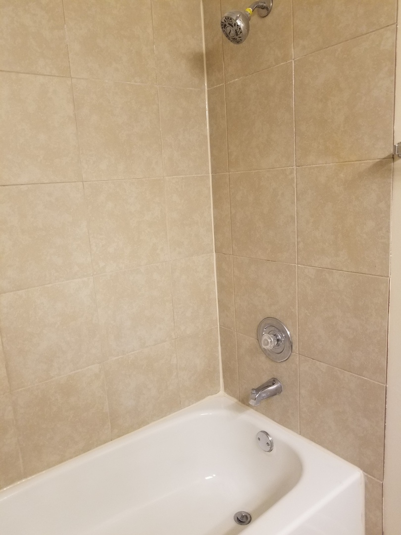146 West Golf Road, Unit C Libertyville, IL 60048 - Photo 23 of 24 a bathroom with a white bath tub and a shower