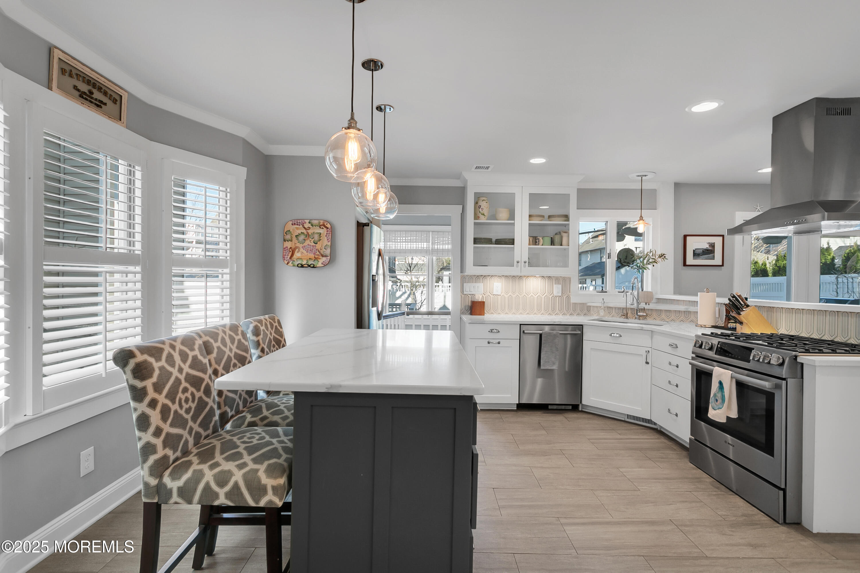 7 Allen Street Rumson, NJ 07760 - Photo 11 of 45 a kitchen with cabinets and window