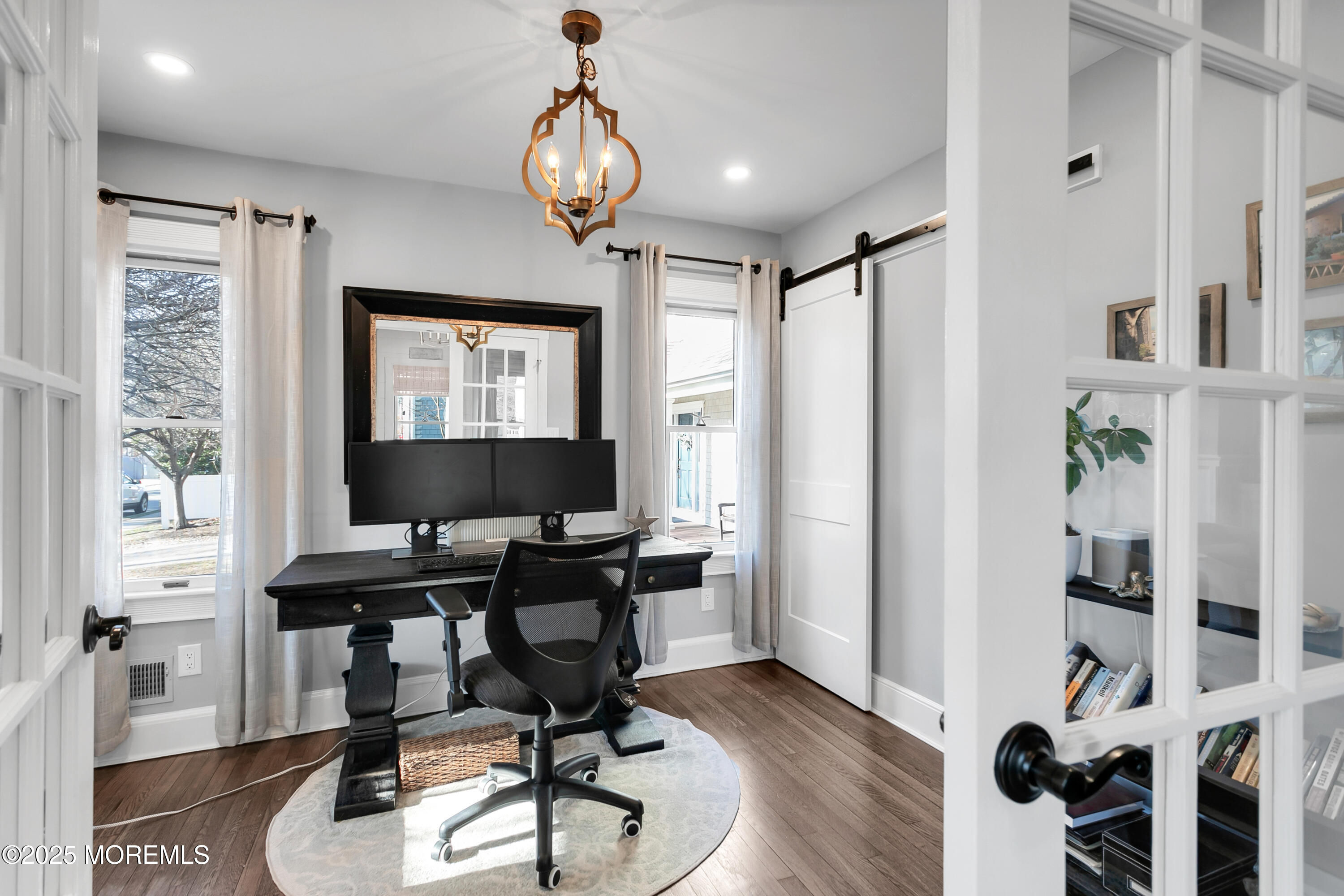 7 Allen Street Rumson, NJ 07760 - Photo 5 of 45 a view of a workspace room with wooden floor and windows