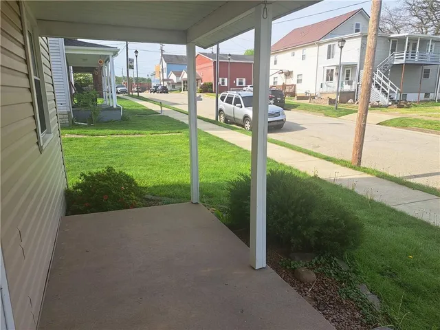 a view of a garden from a living room