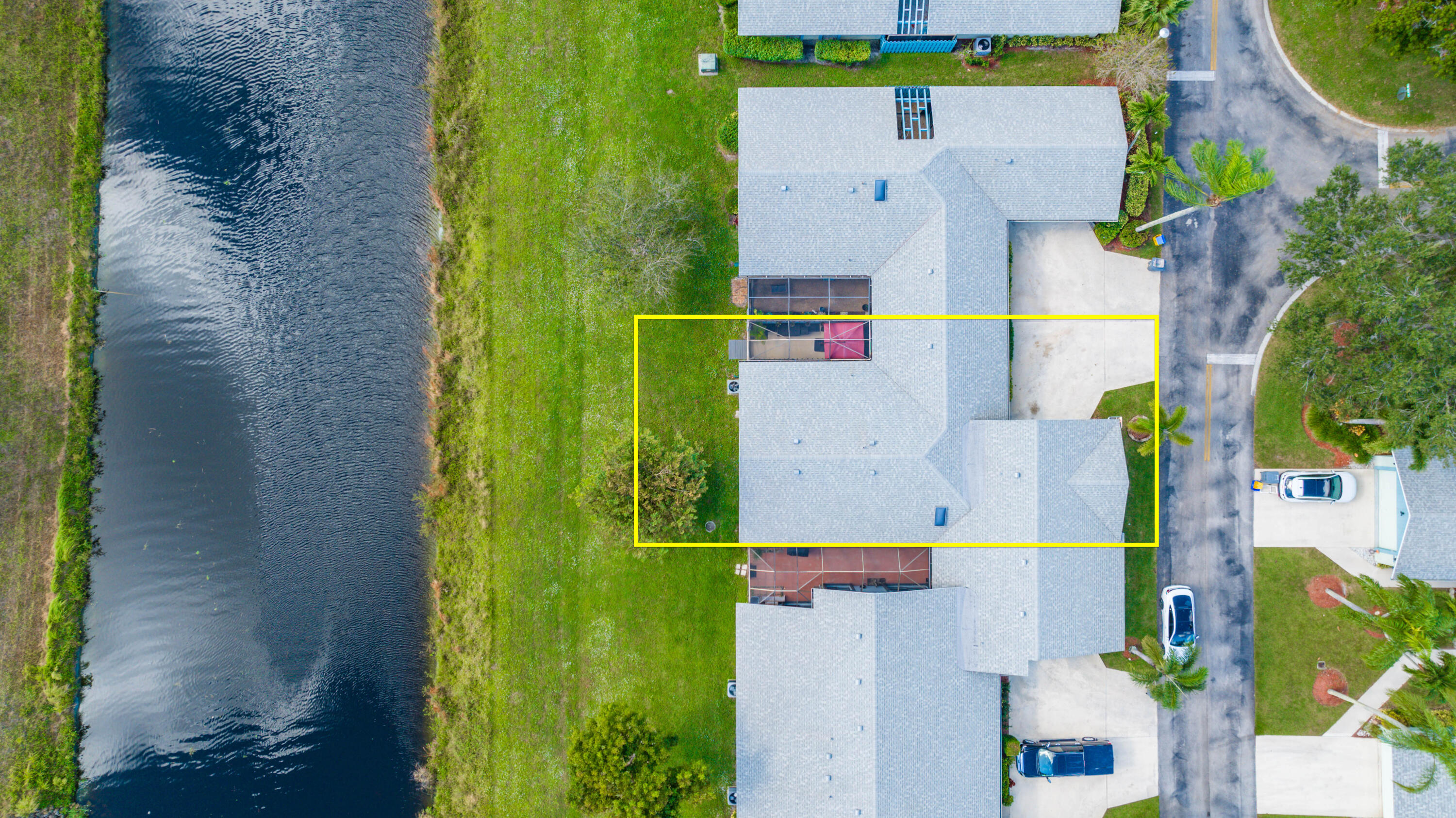 9142 Southwest 22nd Street, Unit E Boca Raton, FL 33428 - Photo 40 of 51 an aerial view of residential house with outdoor space and swimming pool