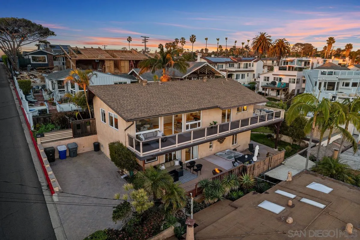 231 5th Street Encinitas, CA 92024 - Photo 36 of 43 a aerial view of a house with a ocean view