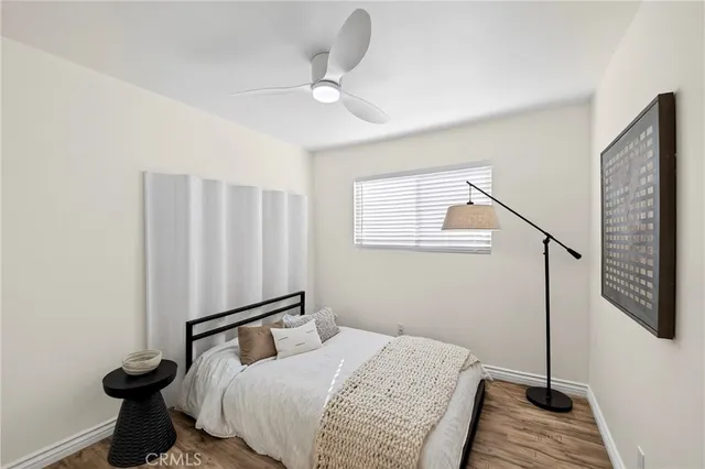 a workspace with furniture and a window