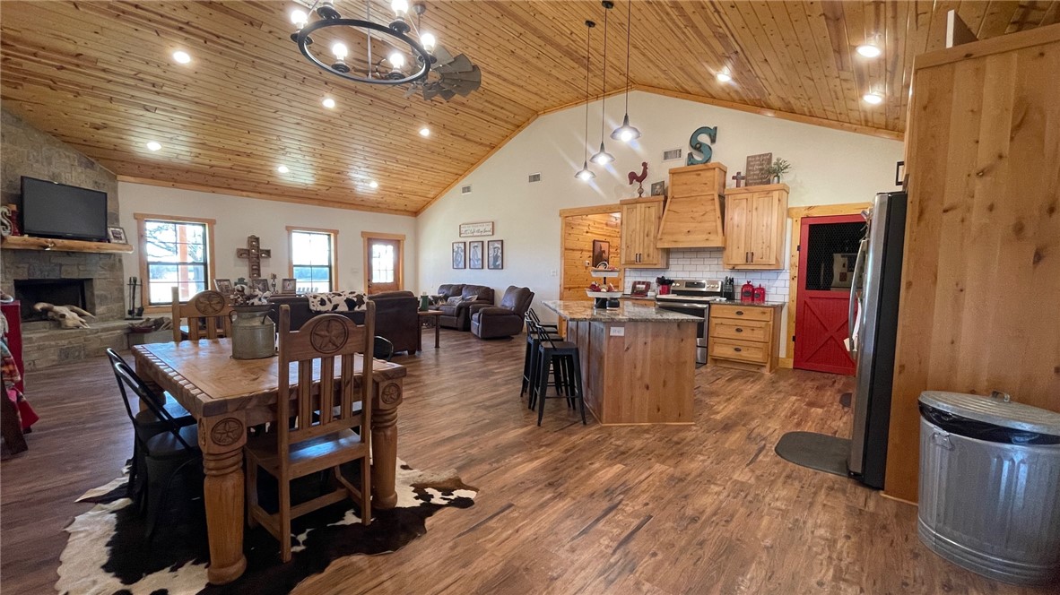 13541 East Us Highway Gause, TX 77857 - Photo 10 of 39 a view of a dining room with furniture window and wooden floor