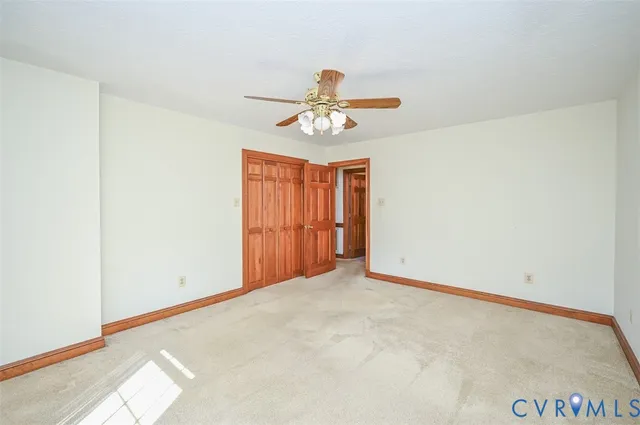 a view of an empty room