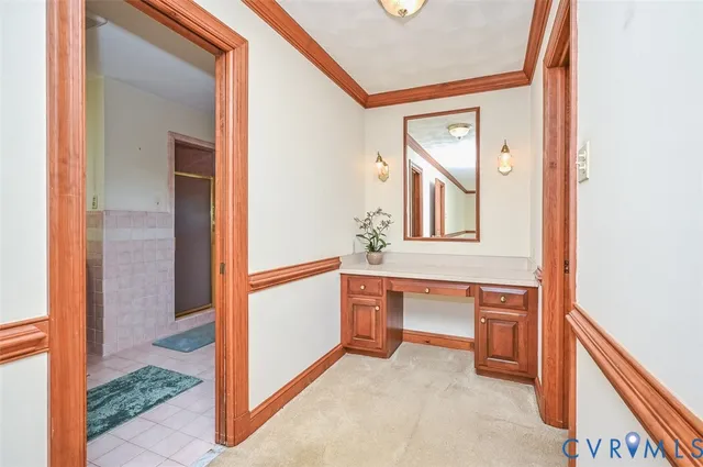 a close up view of racks on the wall