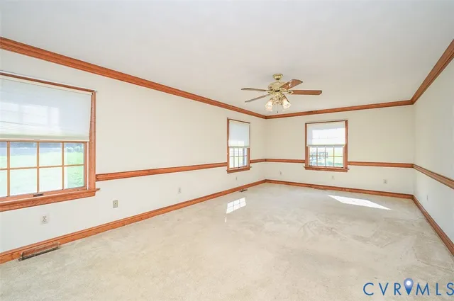 a view of an empty room