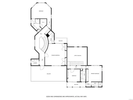 a picture of a bench in a white building