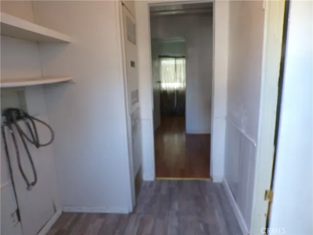 a view of a walk in closet