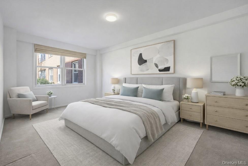 240 Garth Road, Unit 2G2 Scarsdale, NY 10583 - Photo 13 of 25 Large primary bedroom - Virtually stages
