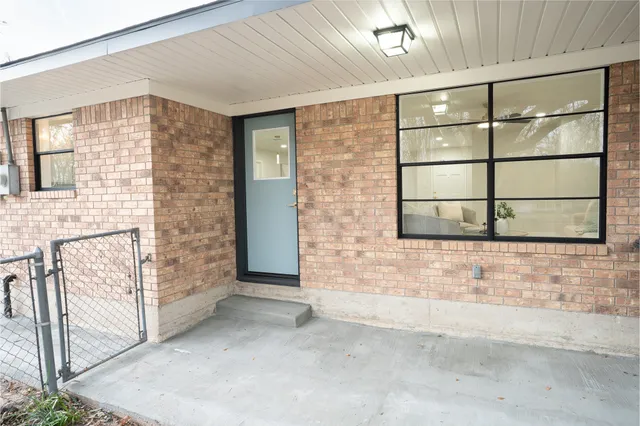 a view of front door