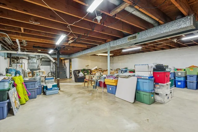 a view of storage and utility room